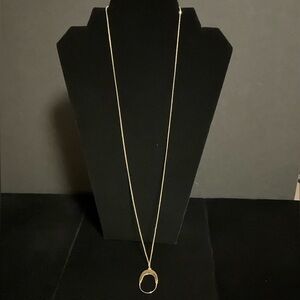 Gold Tone 1928 Chain n Pendant: Chain Approx 28"; Lightweight; Simple